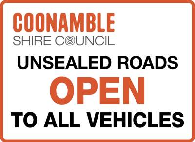 Unsealed roads closed